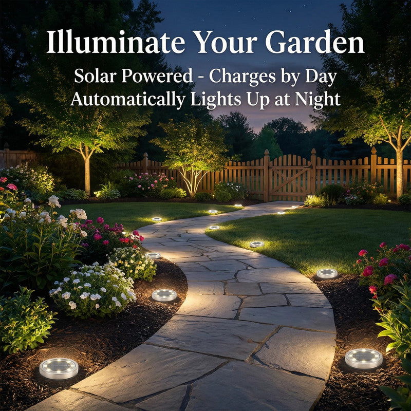 30pcs Solar Ground Lights IP68 Waterproof Warm Light High Brightness Auto On/Off Long Lasting V1163-TYN-B-30