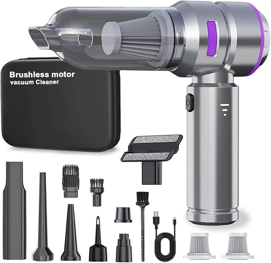 Car Vacuum Cleaner,19000PA High Power Mini Vacuum Cleaner,Rechargeable Handheld Vacuum,Portable Cordless V1164-325723