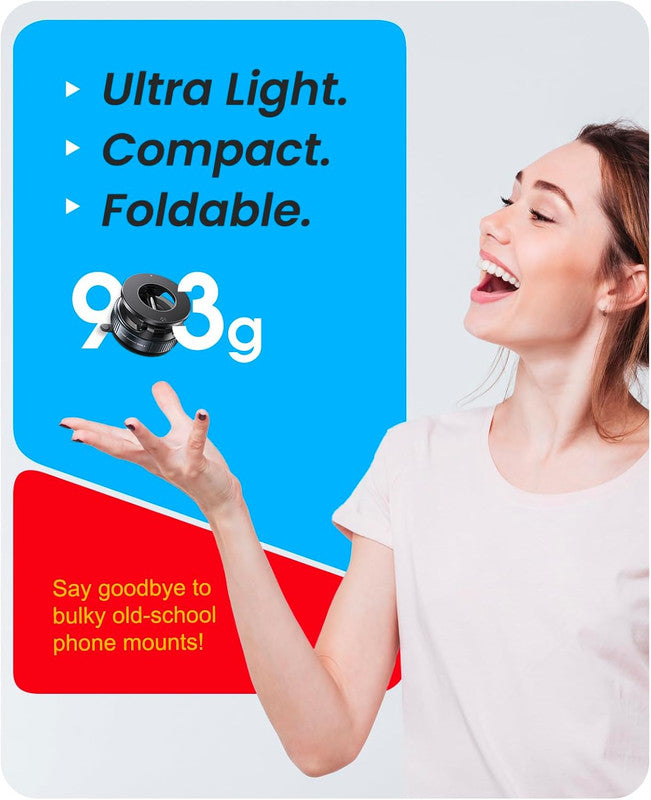 Suction Cup Phone Mount , 360 degrees Adjustable Magnetic Car Phone Holder, Pocket Size Foldable Car Mount, V1164-325724