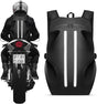 Motorcycle Backpack for Men, Waterproof Helmet Backpack with Reflective, Motorcycle Bag Helmet Bag-Black V1164-325747