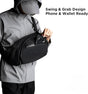 Crossbody Left Shoulder 7.5L - Crossbody Bag Men,Sling Backpack - Fits 11" Tablet - Single Shoulder-Black V1164-325748