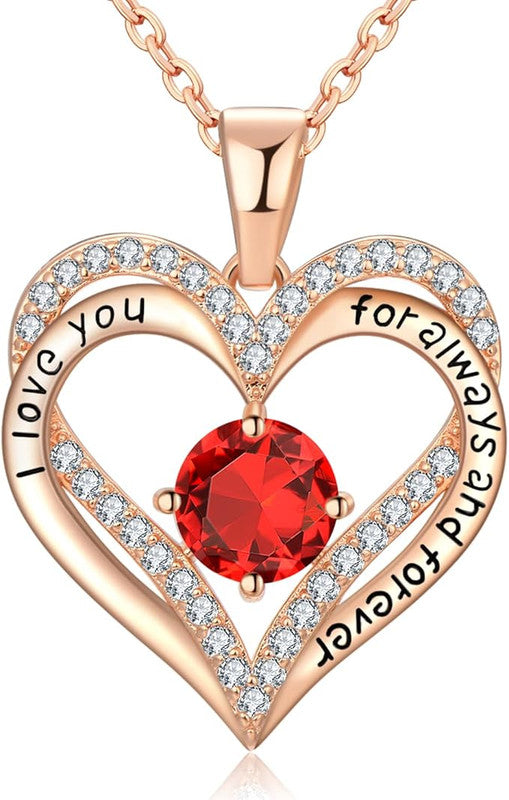 18K Rose Gold Necklaces for Women, 925 Sterling Silver Gifts for Mothers Day, Jewelry for Wife Mom Her V1164-325764