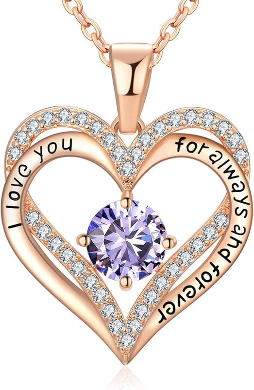 18K Rose Gold Necklaces for Women, 925 Sterling Silver Gifts for Mothers Day, Jewelry for Wife Mom Her V1164-325769