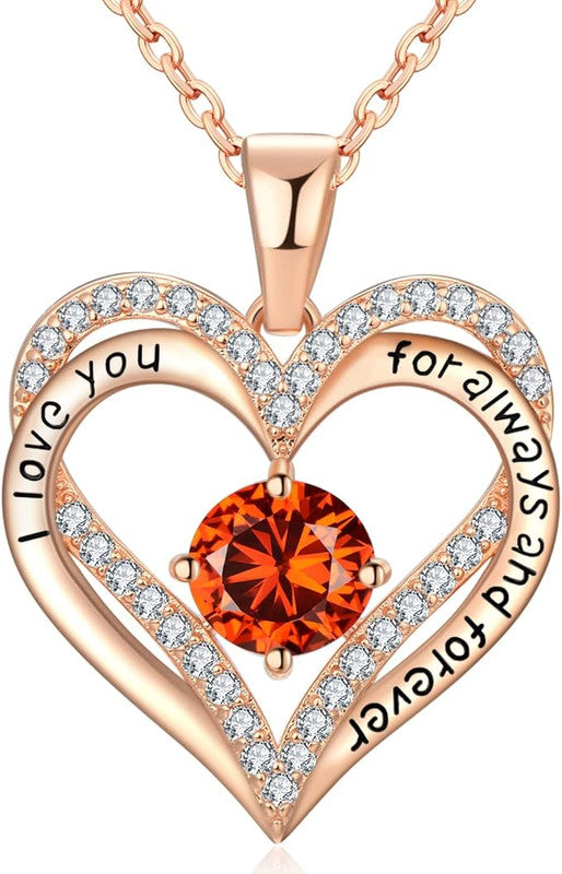 18K Rose Gold Necklaces for Women, 925 Sterling Silver Gifts for Mothers Day, Jewelry for Wife Mom Her V1164-325770