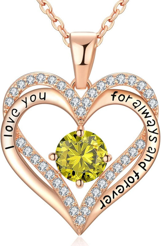 18K Rose Gold Necklaces for Women, 926 Sterling Silver Gifts for Mothers Day, Jewelry for Wife Mom Her V1164-325771