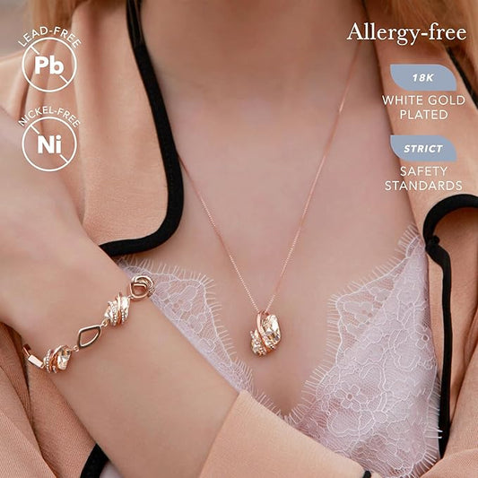 Wish Stone Pendant Necklace, Necklaces for Women with Birthstone Crystals, Allergy-Free Jewelry for Women V1164-325804
