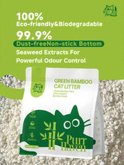 Purr Haven Green Bamboo Cat Litter | 10 Carton | 6 Packs Per Carton | 2.5kg Per Pack V1165-PURRHAVEN-BAMBOO-10