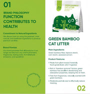 Purr Haven Green Bamboo Cat Litter | 3 Packs | 2.5 kg Per Pack V1165-PURRHAVEN-BAMBOO3