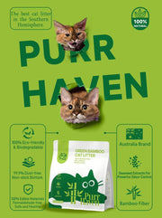 Purr Haven Green Bamboo Cat Litter | 3 Packs | 2.5 kg Per Pack V1165-PURRHAVEN-BAMBOO3