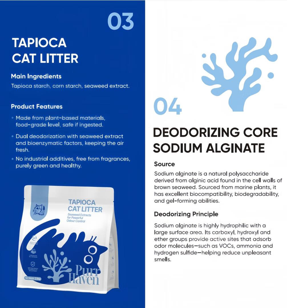 Purr Haven Tapioca Cat Litter | 10 Carton | 6 Packs Per Carton | 2.5kg Per Pack V1165-PURRHAVEN-TAPIOCA-10