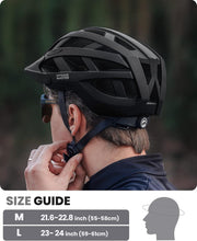 OutdoorMaster Bike Helmet Adult Men Women MIPS Certified Bicycle Helmet with Two Removable Liners & Ventilation Cycling Helmet for Mountain&Motorway-Carbon Black,Medium