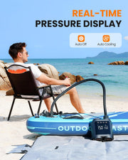 OutdoorMaster Vortex Paddle Board Pump Electric Portable, Max 20PSI SUP Air Pump Inflator & Deflator, V1168-32-NUEF-O3F4