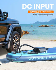 OutdoorMaster Vortex Paddle Board Pump Electric Portable, Max 20PSI SUP Air Pump Inflator & Deflator, V1168-32-NUEF-O3F4