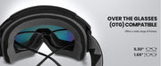 OutdoorMaster Ski Goggles PRO - Frameless, Interchangeable Lens 100% UV400 Protection Snow Goggles for Men & V1168-4O-8A3D-SGEA