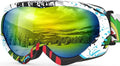 OutdoorMaster Kids Ski Goggles - Helmet Compatible Snow Goggles for Boys & Girls with 100% UV Protection-01VLT 13％-OM-6