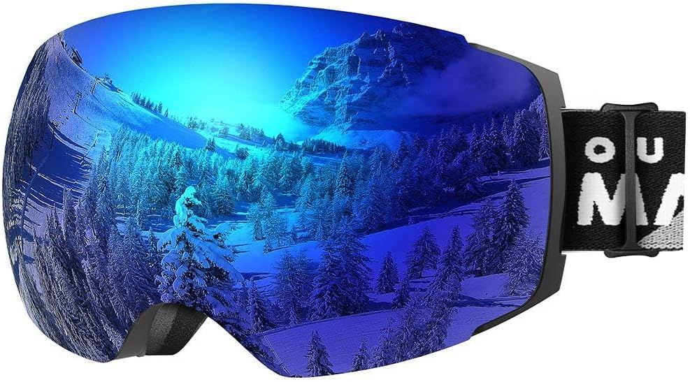 OutdoorMaster Ski Goggles PRO - Frameless, Interchangeable Lens 100% UV400 Protection Snow Goggles for Men & Women-OM-2