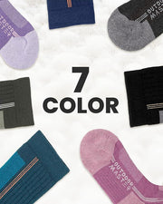 OutdoorMaster Thermolite Merino Wool Ski Socks, Compression Thermal Snowboarding Socks for Men & Women, Cold Weather-3-Pack