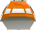 OutdoorMaster Pop Up 3-4 Person Beach Tent X-Large - Easy Setup, Portable Beach Shade Canopy Folding Sun V1168-BP-YNN9-7SDP