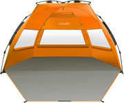 OutdoorMaster Pop Up 3-4 Person Beach Tent X-Large - Easy Setup, Portable Beach Shade Canopy Folding Sun V1168-BP-YNN9-7SDP