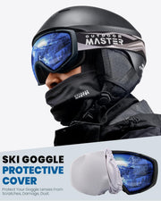 OutdoorMaster Ski Goggles with Cover Snowboard Snow Goggles OTG Anti-Fog -100% UV Protection-OM-18 V1168-DM-9SP4-7QWE
