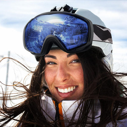 OutdoorMaster Ski Goggles with Cover Snowboard Snow Goggles OTG Anti-Fog -100% UV Protection-OM-18 V1168-DM-9SP4-7QWE