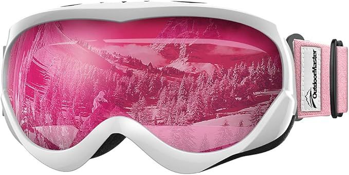 OutdoorMaster Kids Ski Goggles - Helmet Compatible Snow Goggles for Boys & Girls with 100% UV Protection-02VLT 46％-OM-6