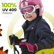 OutdoorMaster Kids Ski Goggles - Helmet Compatible Snow Goggles for Boys & Girls with 100% UV Protection-02VLT 46％-OM-6