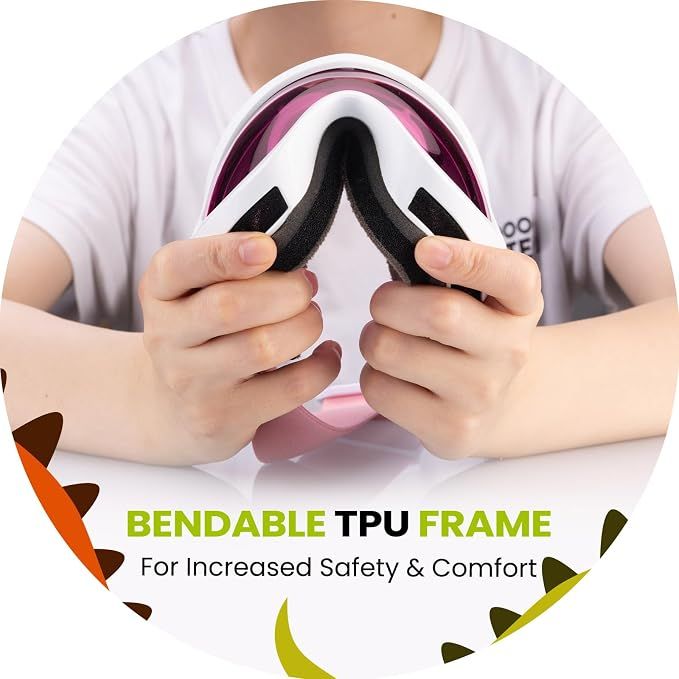 OutdoorMaster Kids Ski Goggles - Helmet Compatible Snow Goggles for Boys & Girls with 100% UV Protection-02VLT 46％-OM-6