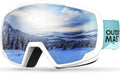 OutdoorMaster Kids Ski Goggles OTG Helmet Compatible, Anti-Fog Snow Goggles for Boys & Girls 100% UV Protection-A02-VLT10%-OM-4