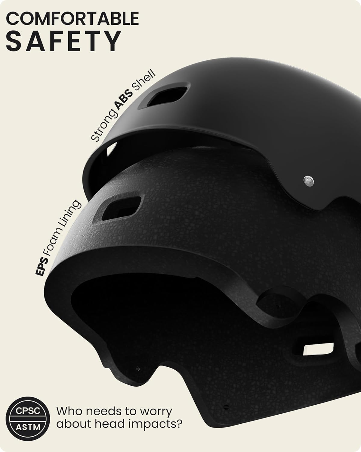 OutdoorMaster Skateboard Cycling Helmet - Two Removable Liners Ventilation Multi-Sport Scooter Roller Skate V1168-K2-DD3Q-F9E4