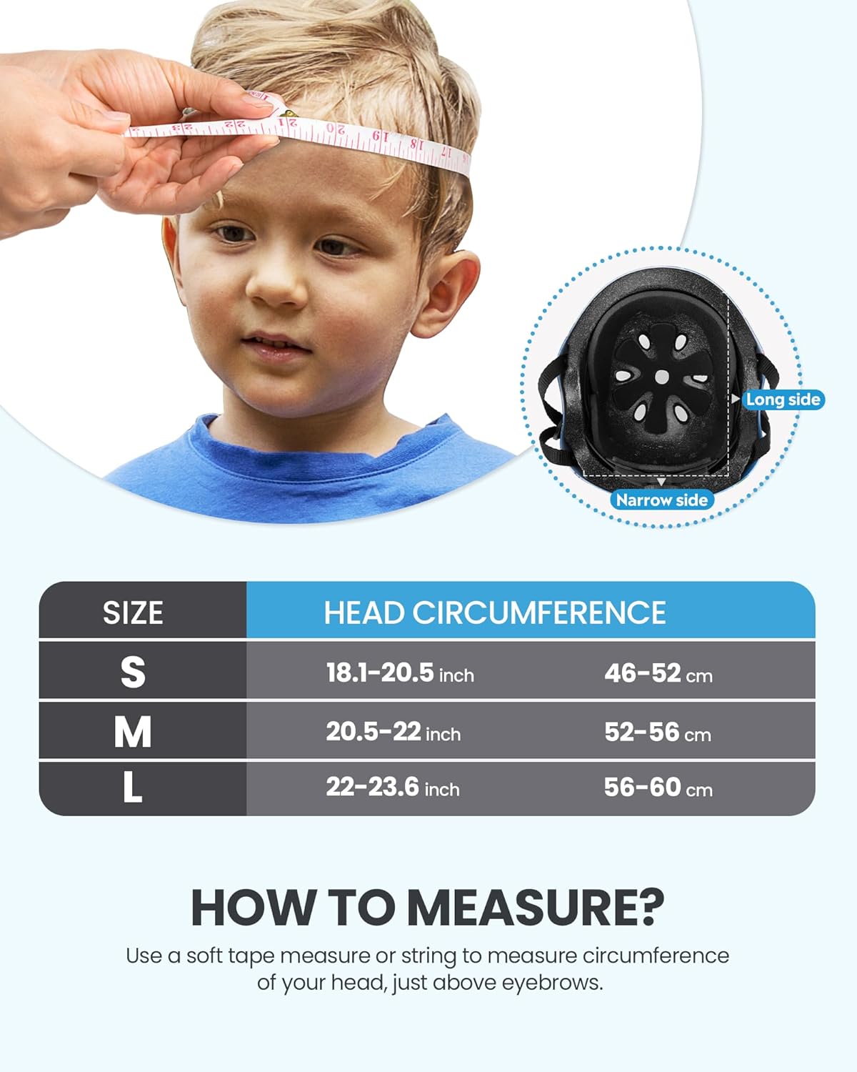 OutdoorMaster Youth & Kids Bike Helmet - Adjustable Multi-Sports Skateboard Helmet with Removable Liners for V1168-KID-SK-BU-DI-S