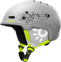 OutdoorMaster Kids Snowboarding Helmet for Boys & Girls - Durable PC Shell, EPS Foam & 12 Cooling Vents, Adjustable Dial Fit-Matte Grey,52-56cm Small