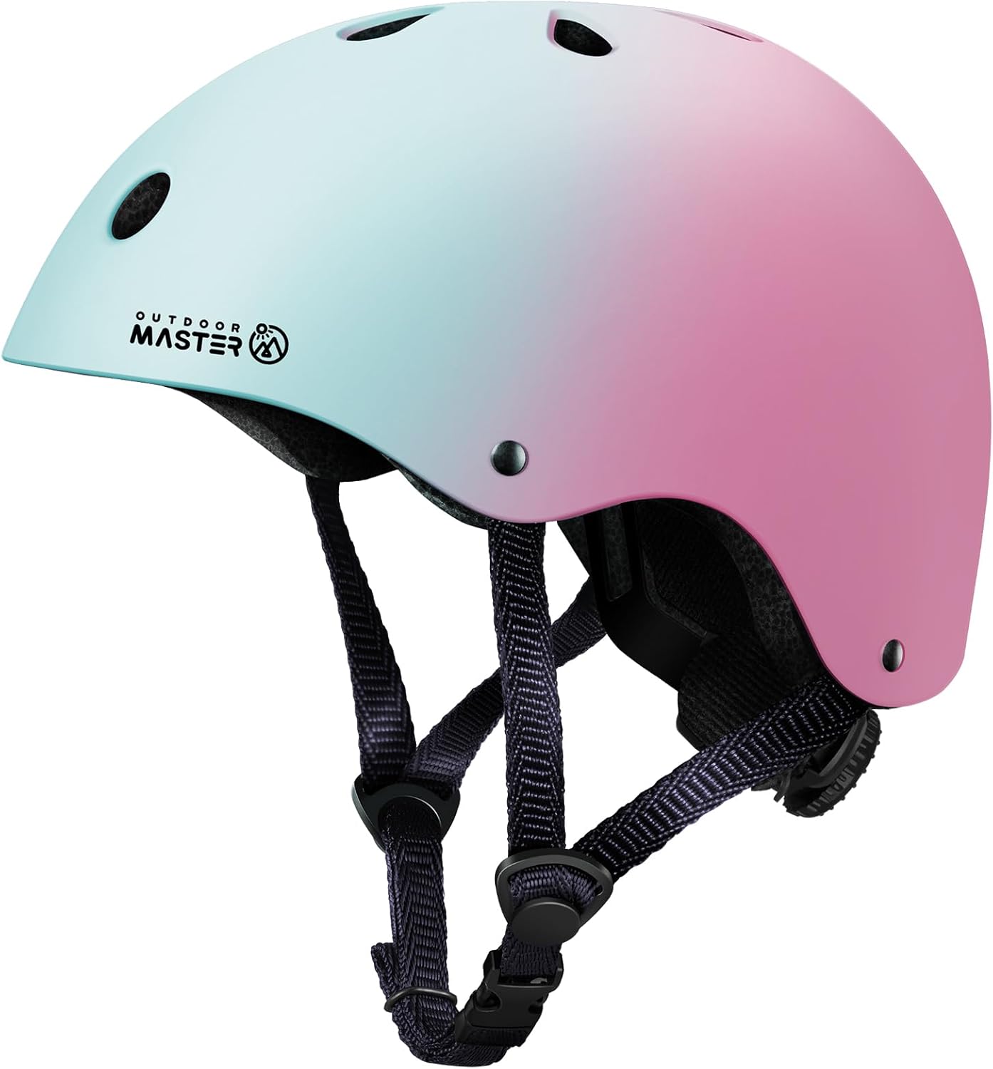 Outdoor Master Youth & Kids Bike Helmet - Adjustable Multi-Sports Skateboard Helmet with Removable Liners for V1168-KID-TK-BPG-S