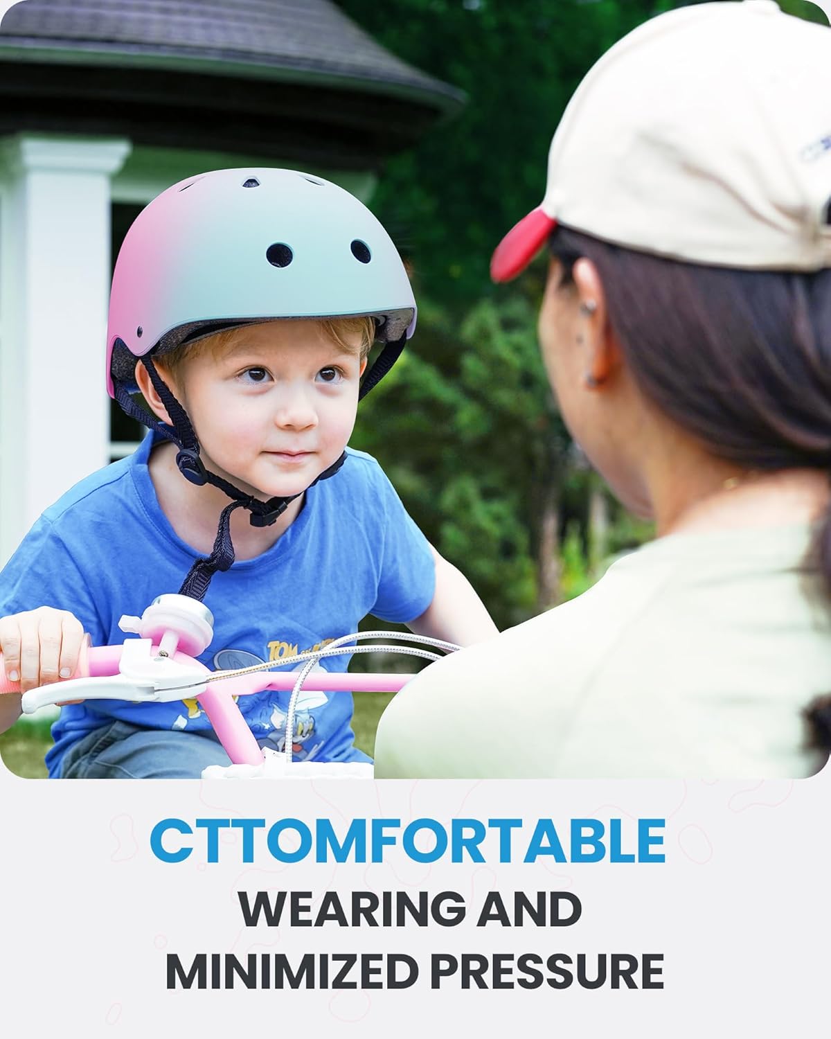 Outdoor Master Youth & Kids Bike Helmet - Adjustable Multi-Sports Skateboard Helmet with Removable Liners for V1168-KID-TK-BPG-S