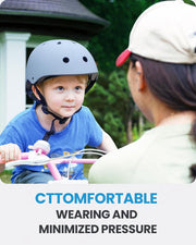 OutdoorMaster Youth & Kids Bike Helmet - Adjustable Multi-Sports Skateboard Helmet with Removable Liners for Balance Bike, Toddler Scooter, One Wheel Hoverboard-Light Blue-Large