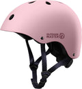 OutdoorMaster Youth & Kids Bike Helmet - Adjustable Multi-Sports Skateboard Helmet with Removable Liners for Balance Bike, Toddler Scooter, One Wheel Hoverboard-Light Pink-Small