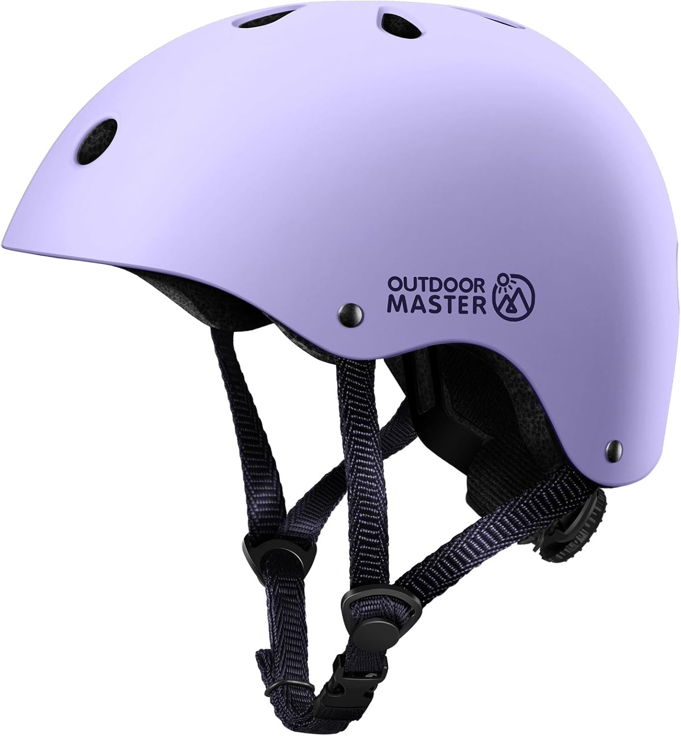 OutdoorMaster Youth & Kids Bike Helmet - Adjustable Multi-Sports Skateboard Helmet with Removable Liners for Balance Bike, Toddler Scooter, One Wheel Hoverboard-Taro purple-Small