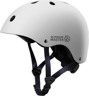 OutdoorMaster Youth & Kids Bike Helmet - Adjustable Multi-Sports Skateboard Helmet with Removable Liners for Balance Bike, Toddler Scooter, One Wheel Hoverboard-White-Large