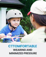 OutdoorMaster Youth & Kids Bike Helmet - Adjustable Multi-Sports Skateboard Helmet with Removable Liners for Balance Bike, Toddler Scooter, One Wheel Hoverboard-White-Medium