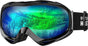 OutdoorMaster OTG Ski Goggles - Over Glasses Ski/Snowboard Goggles for Men, Women & Youth - 100% UV V1168-LF-B1PM-RJRC