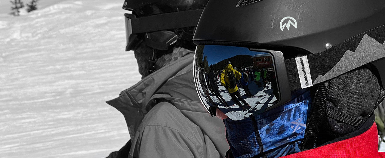 OutdoorMaster Ski Goggles PRO - Frameless, Interchangeable Lens 100% UV400 Protection Snow Goggles for Men & V1168-M6-194W-AS8T