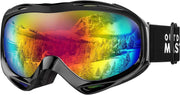 OutdoorMaster OTG Ski Goggles - Over Glasses Ski/Snowboard Goggles for Men, Women & Youth - 100% UV V1168-N5-MAYK-HJEC