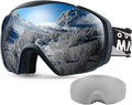 OutdoorMaster Ski Goggles with Cover Snowboard Snow Goggles OTG Anti-Fog -100% UV Protection-OM-18 V1168-NR-2MIW-ONW8
