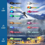 OutdoorMaster OTG Ski Goggles - Over Glasses Ski/Snowboard Goggles for Men, Women & Youth - 100% UV Protection-01VLT 10％-OM-5