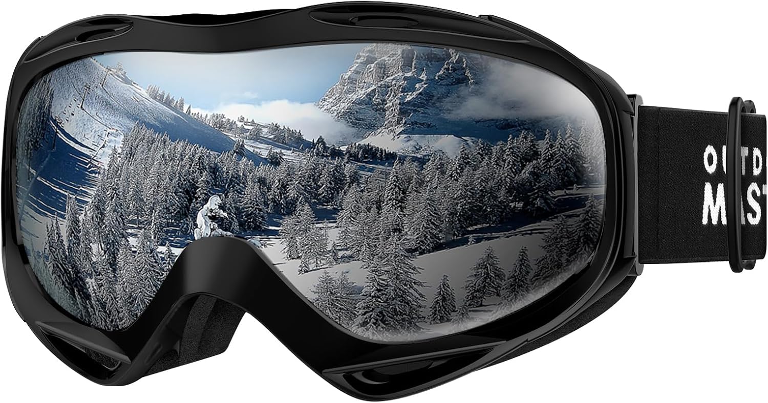 OutdoorMaster OTG Ski Goggles - Over Glasses Ski/Snowboard Goggles for Men, Women & Youth - 100% UV V1168-T3-H1XU-W6Q2