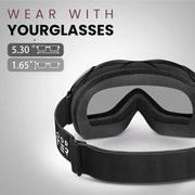OutdoorMaster OTG Ski Goggles - Over Glasses Ski/Snowboard Goggles for Men, Women & Youth - 100% UV V1168-T3-H1XU-W6Q2