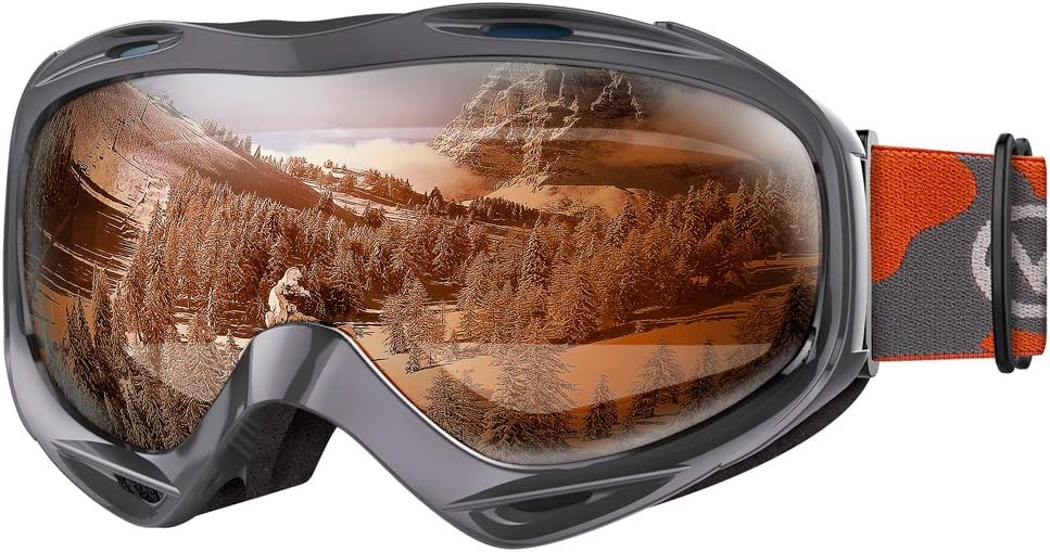 OutdoorMaster OTG Ski Goggles - Over Glasses Ski/Snowboard Goggles for Men, Women & Youth - 100% UV V1168-TK-8OZP-4UY1