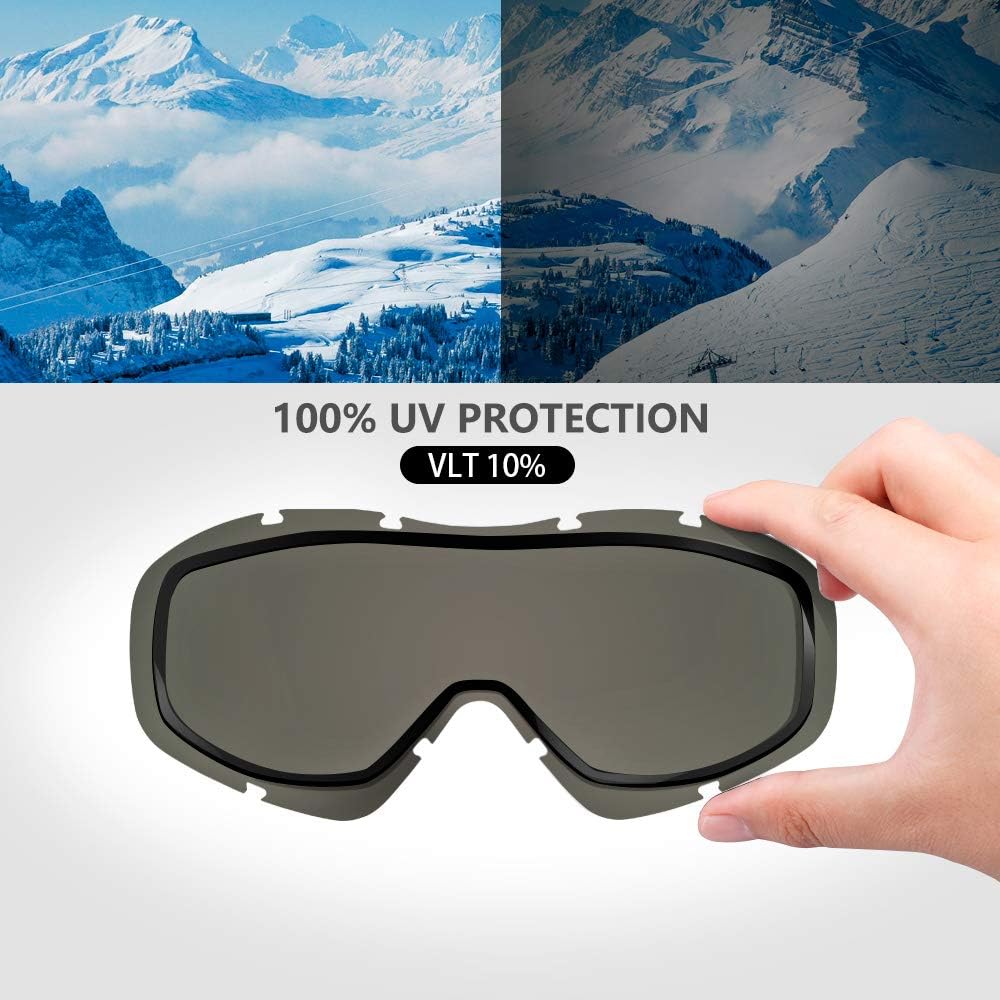 OutdoorMaster OTG Ski Goggles - Over Glasses Ski/Snowboard Goggles for Men, Women & Youth - 100% UV V1168-U9-Q3M1-1JQ9