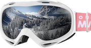 OutdoorMaster OTG Ski Goggles - Over Glasses Ski/Snowboard Goggles for Men, Women & Youth - 100% UV V1168-WJ-094E-WWY8