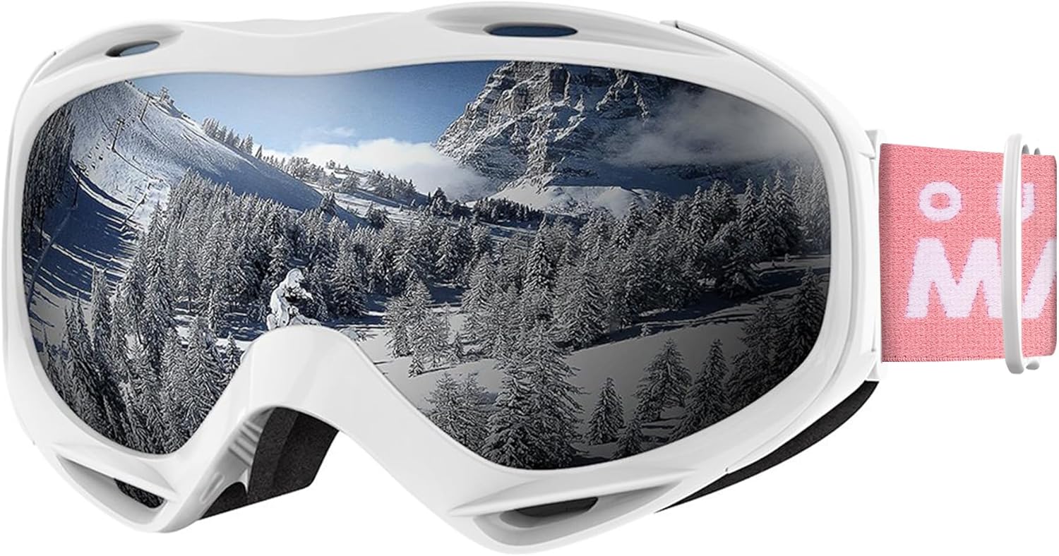OutdoorMaster OTG Ski Goggles - Over Glasses Ski/Snowboard Goggles for Men, Women & Youth - 100% UV V1168-WJ-094E-WWY8